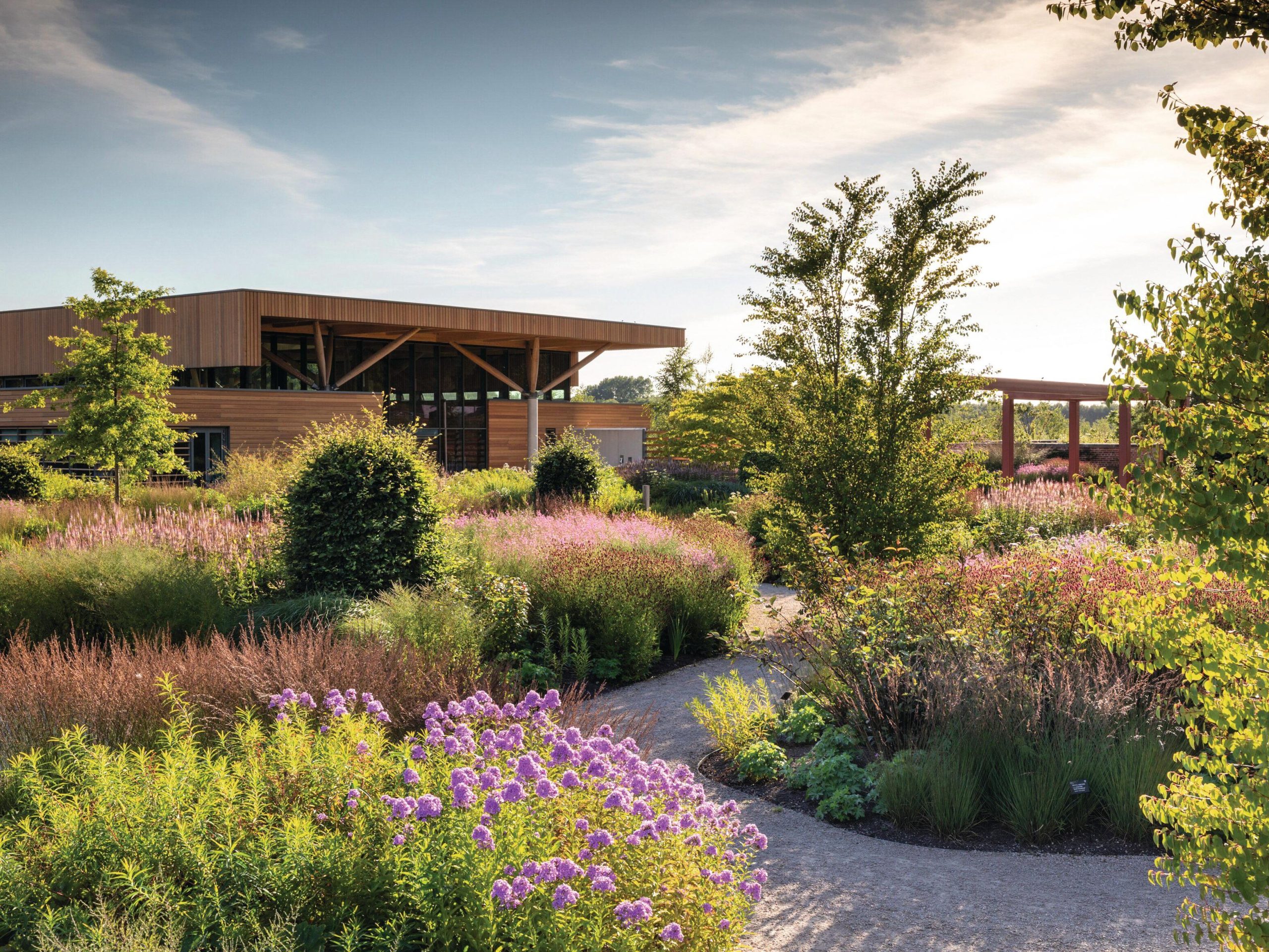 gardens and building