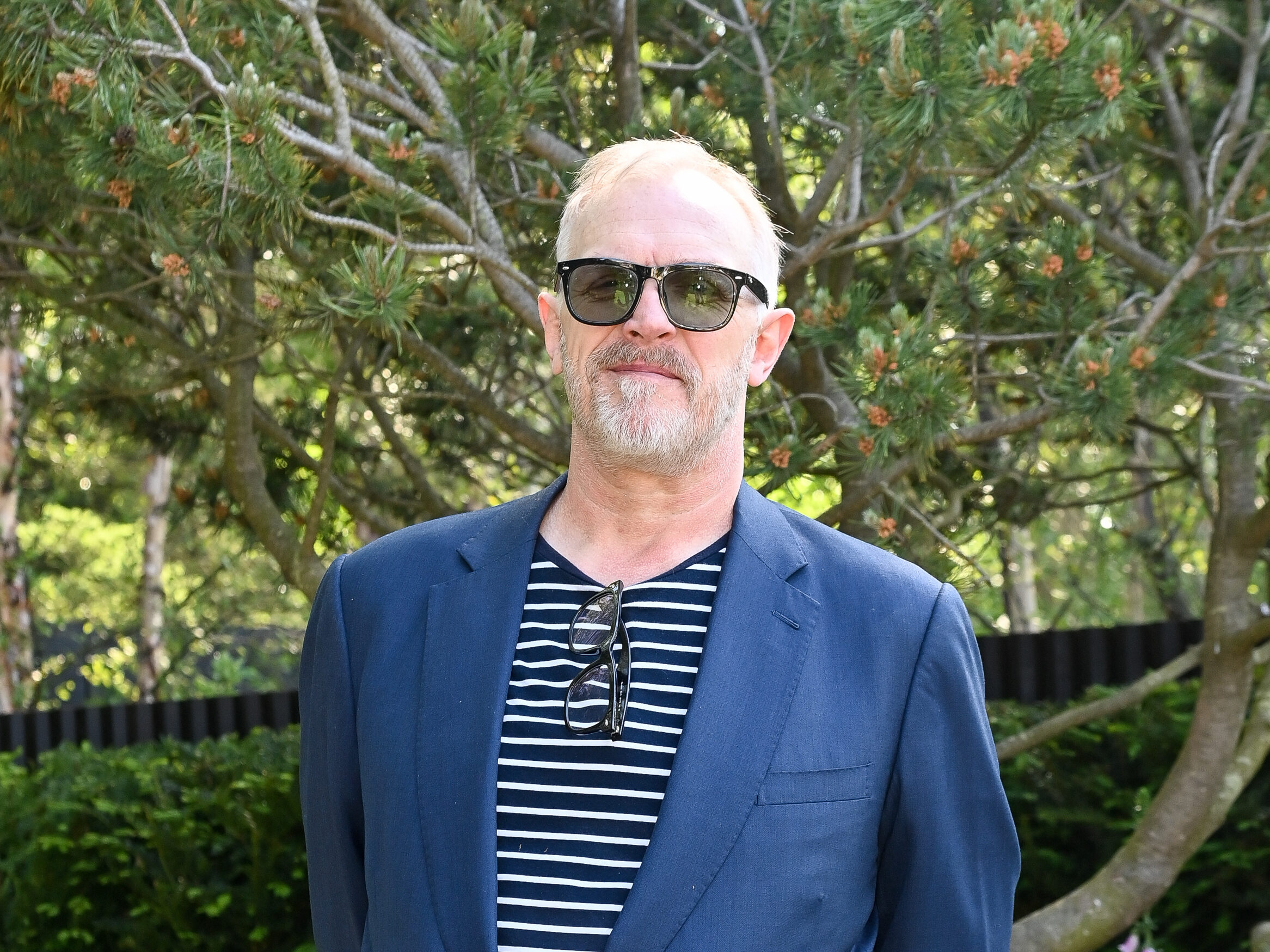 Greg Davies attends the Stroke Association's Garden for Recovery at RHS Chelsea Flower Show