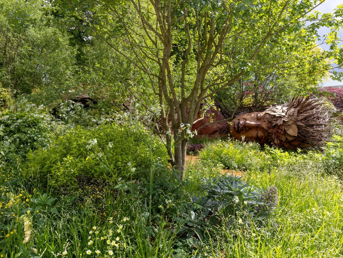 The Campaign to Protect Rural England Garden: On the Edge. Designed by Sarah Eberle. Show Garden. RHS Chelsea Flower Show 2026. Site no. 327 The Campaign to Protect Rural England Garden: On the Edge. Designed by Sarah Eberle. Show Garden. RHS Chelsea Flower Show 2026. © RHS / Neil Hepworth