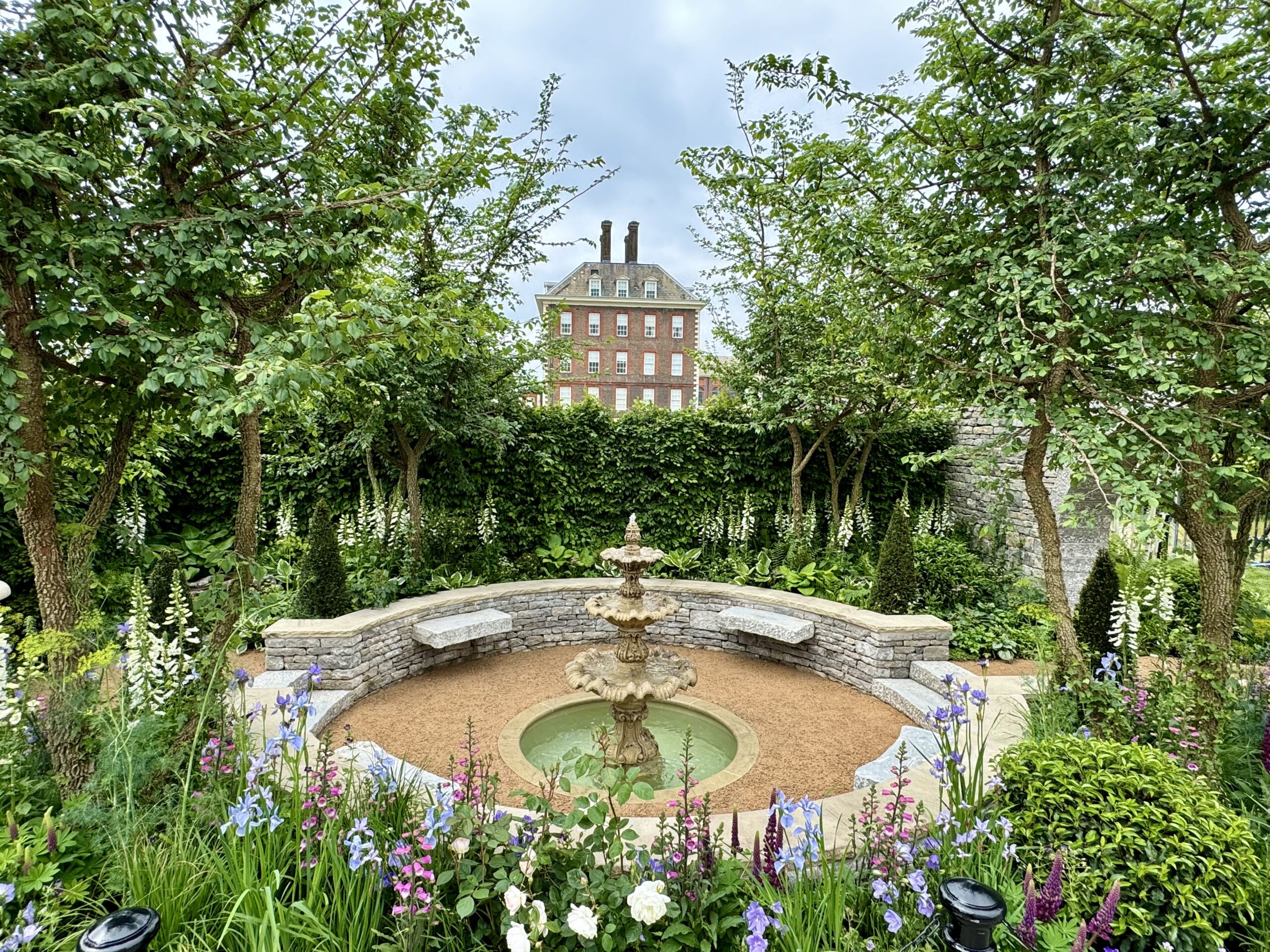 The Bridgerton Garden at RHS Chelsea Flower Show, designed by Holly Johnston