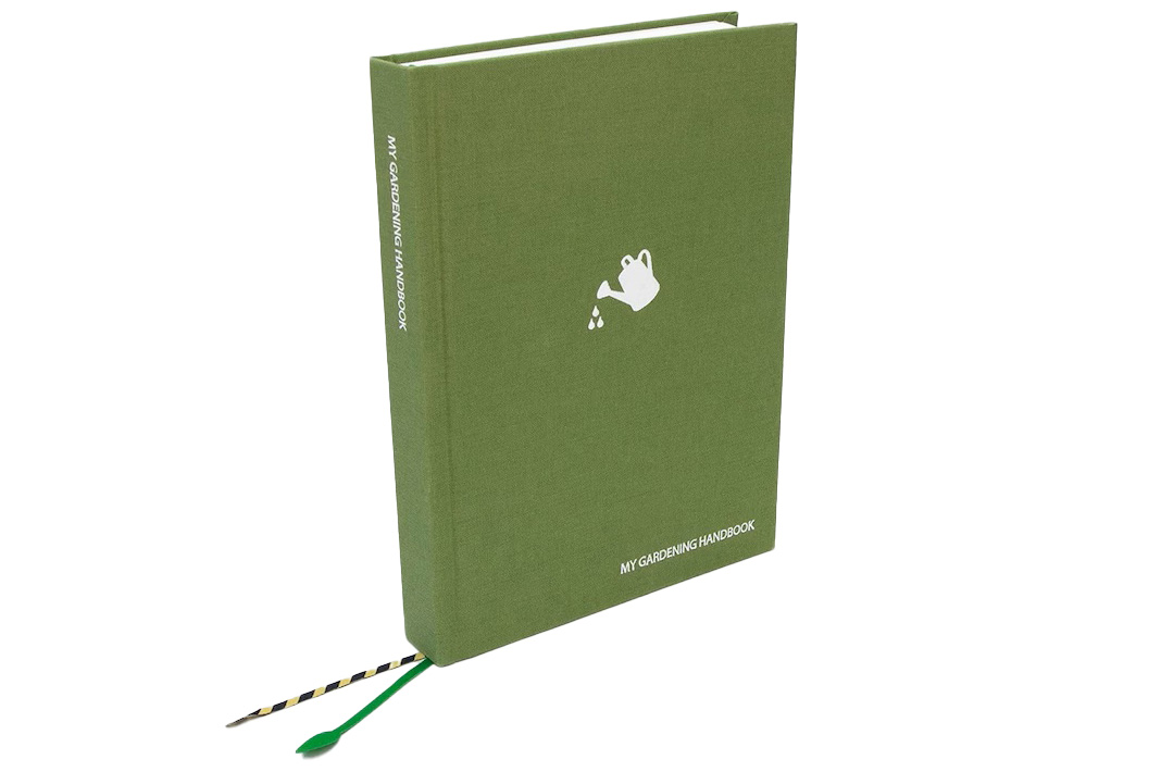 Green garden Journal on a white background