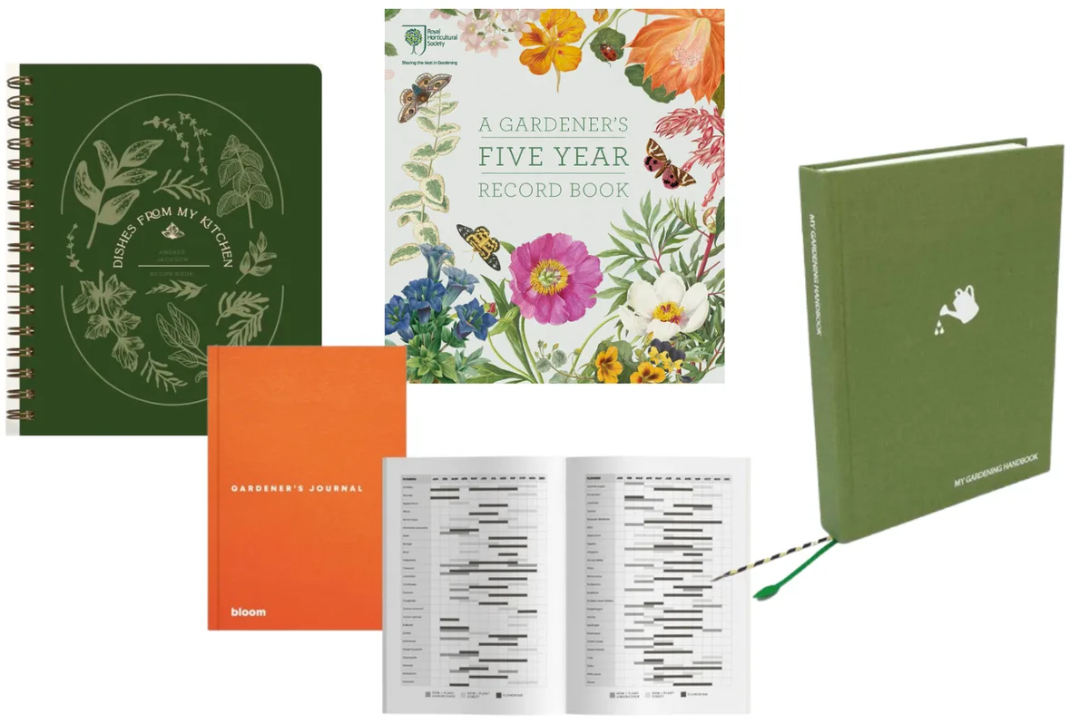 A selection of garden planners A selection of garden planners