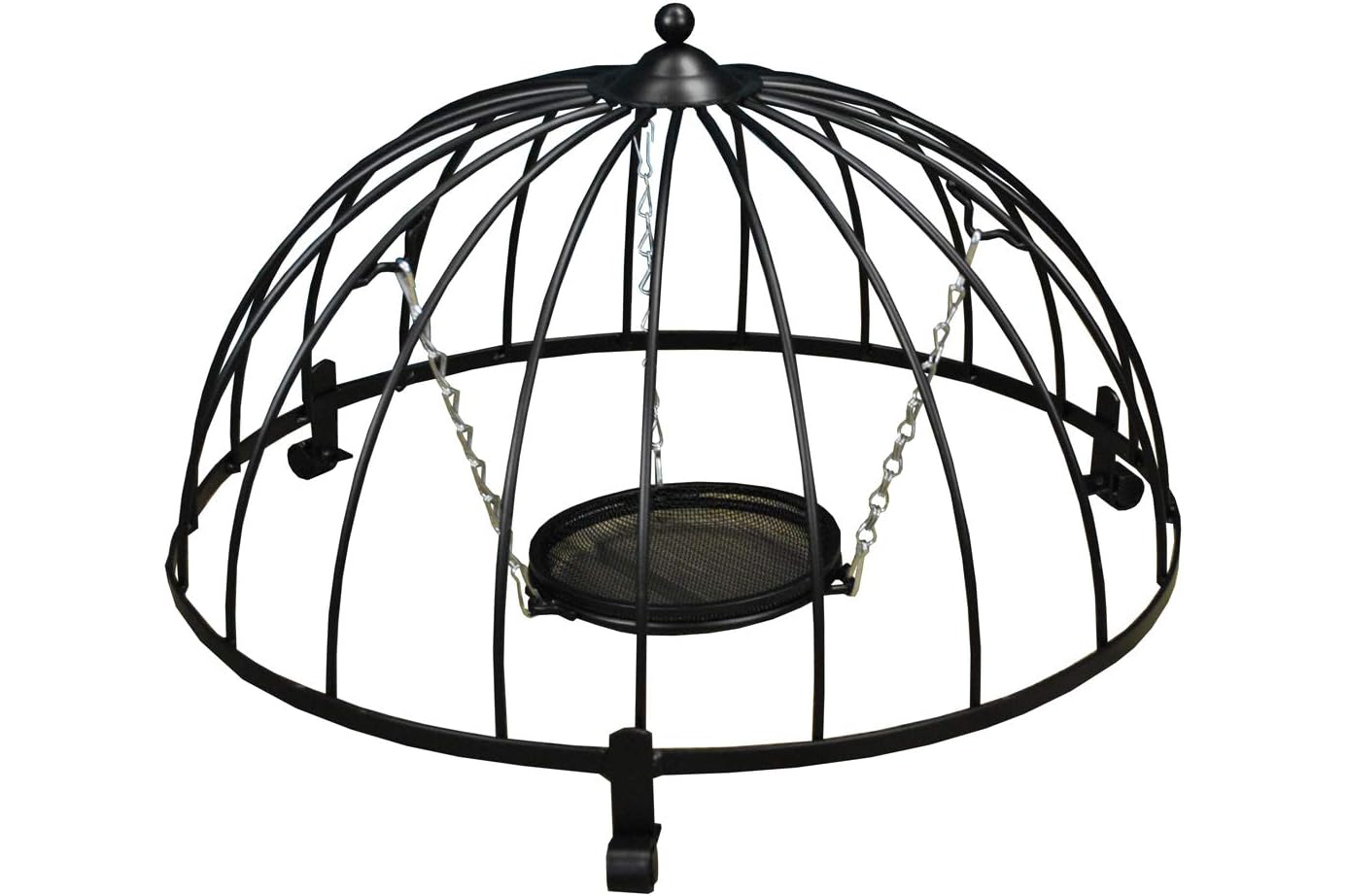 Ground Bird Feeder with Cage on a white background