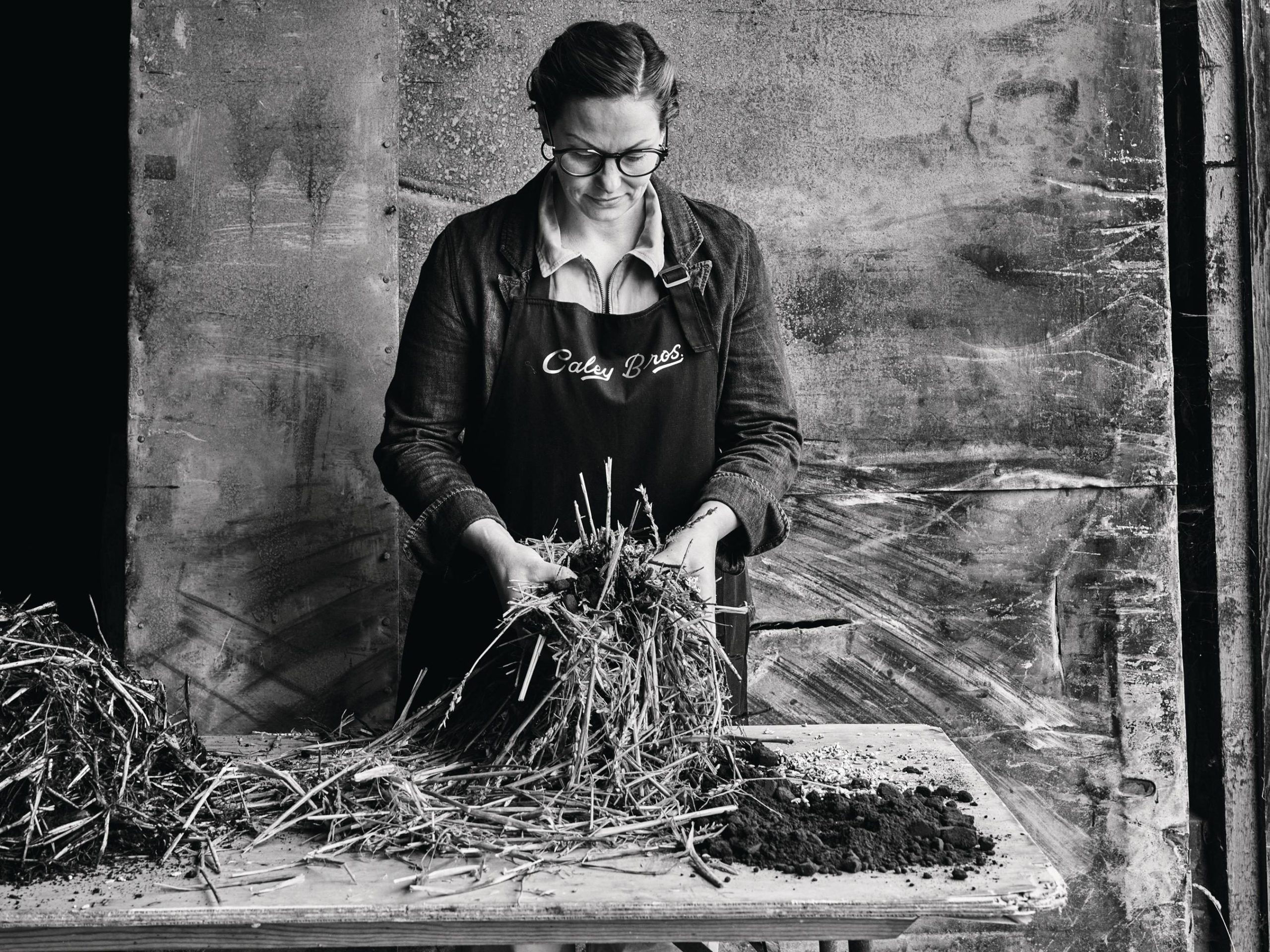 Woman planting