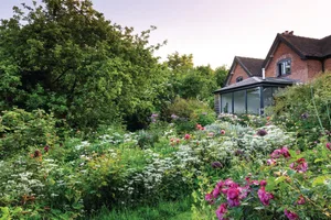 Rosarian Michael Marriott and TV producer Rosie Irving's garden Rosarian Michael Marriott and TV producer Rosie Irving's garden