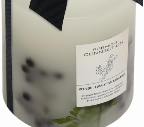 Large scented candle from French Connection 