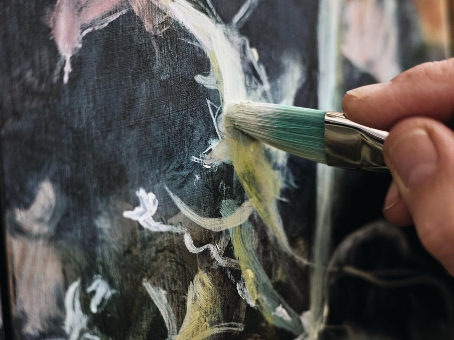 A paintbrush painting