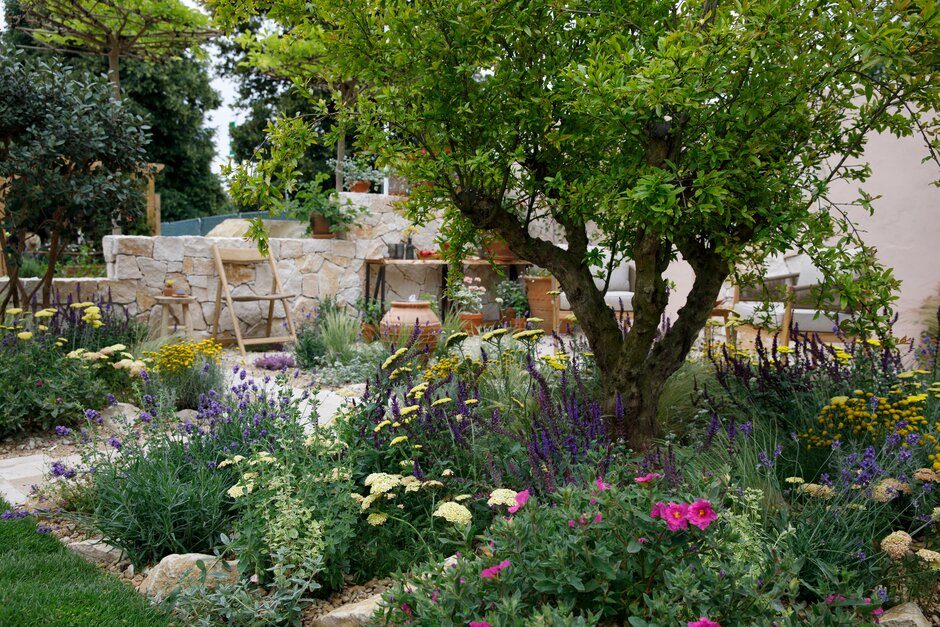 The Mediterraneo Garden designed by Katerina Kantalis, sponsored by Allgreen.