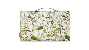 Celina Digby Luxury Garden Kneeler Kneeling Pad Welsh Meadow A floral garden kneeler on a white background.