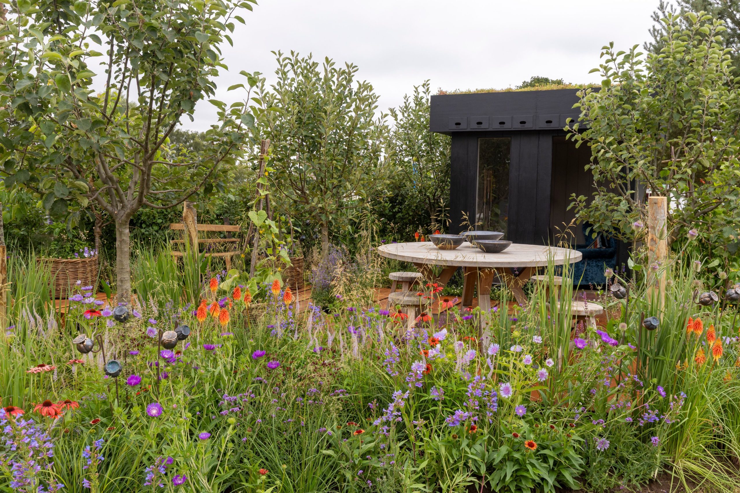 Mindful Chef's Gathering. Designed by Sophie Godber. Show Garden. RHS Sandringham Flower Show 2026. 