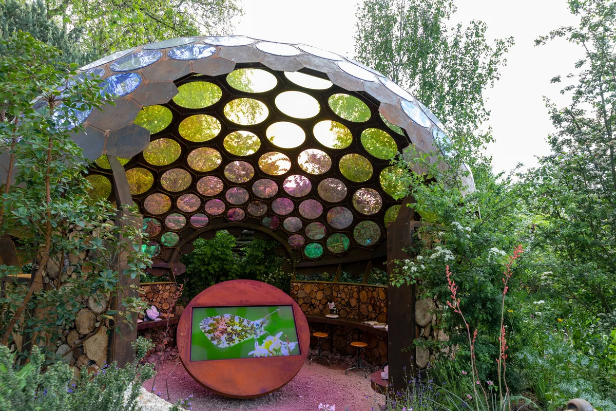Chelsea Flower Show Garden 2023: The Royal Entomological Society Garden. Designed by Tom Massey. Sponsored by Royal Entomological Society and Project Giving Back. Chelsea Flower Show Garden 2023: The Royal Entomological Society Garden. Designed by Tom Massey. Sponsored by Royal Entomological Society and Project Giving Back.