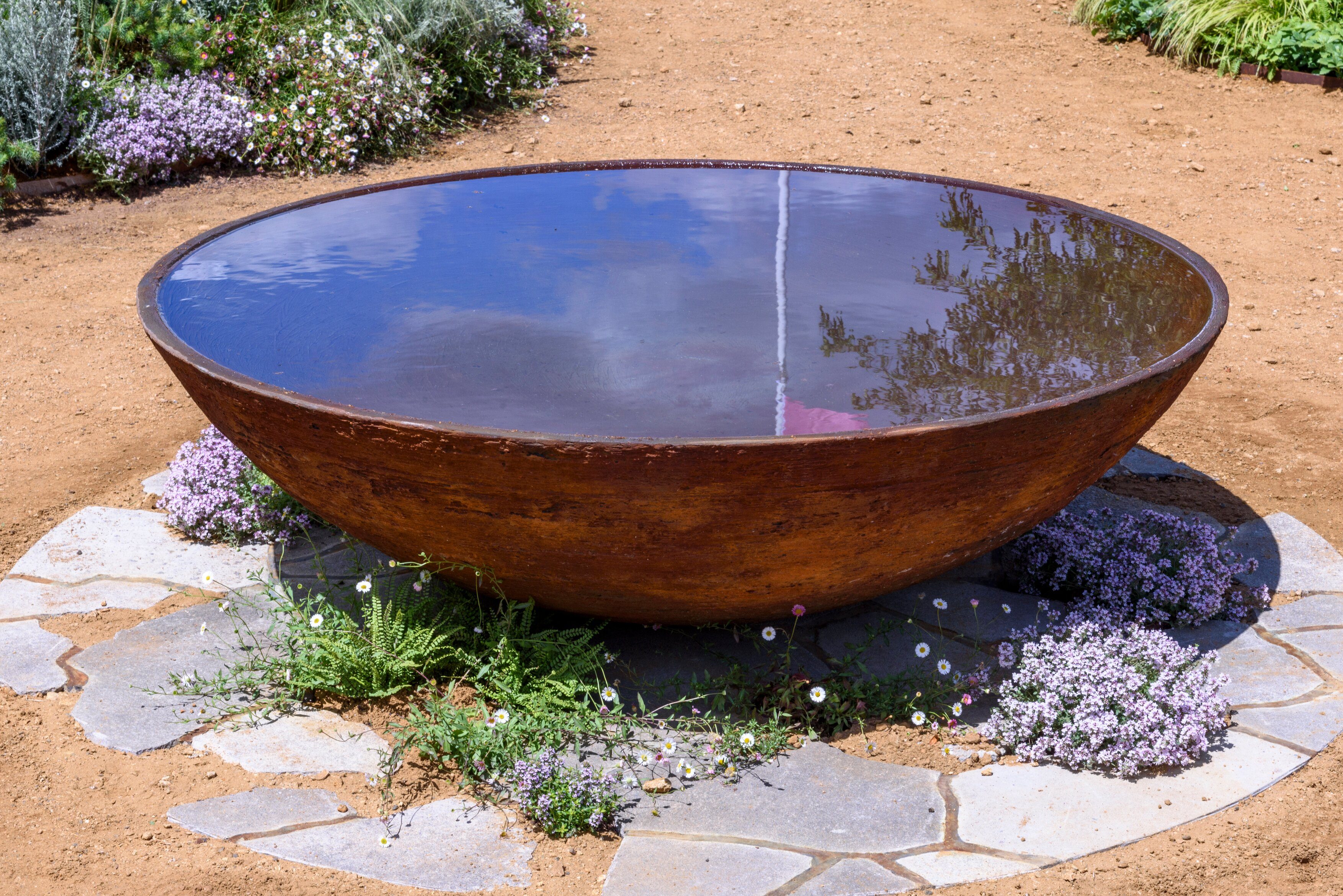 The Mail and RHS Planet Friendly Garden. Designed by Mark Gregory at RHS Hampton Court Palace Garden