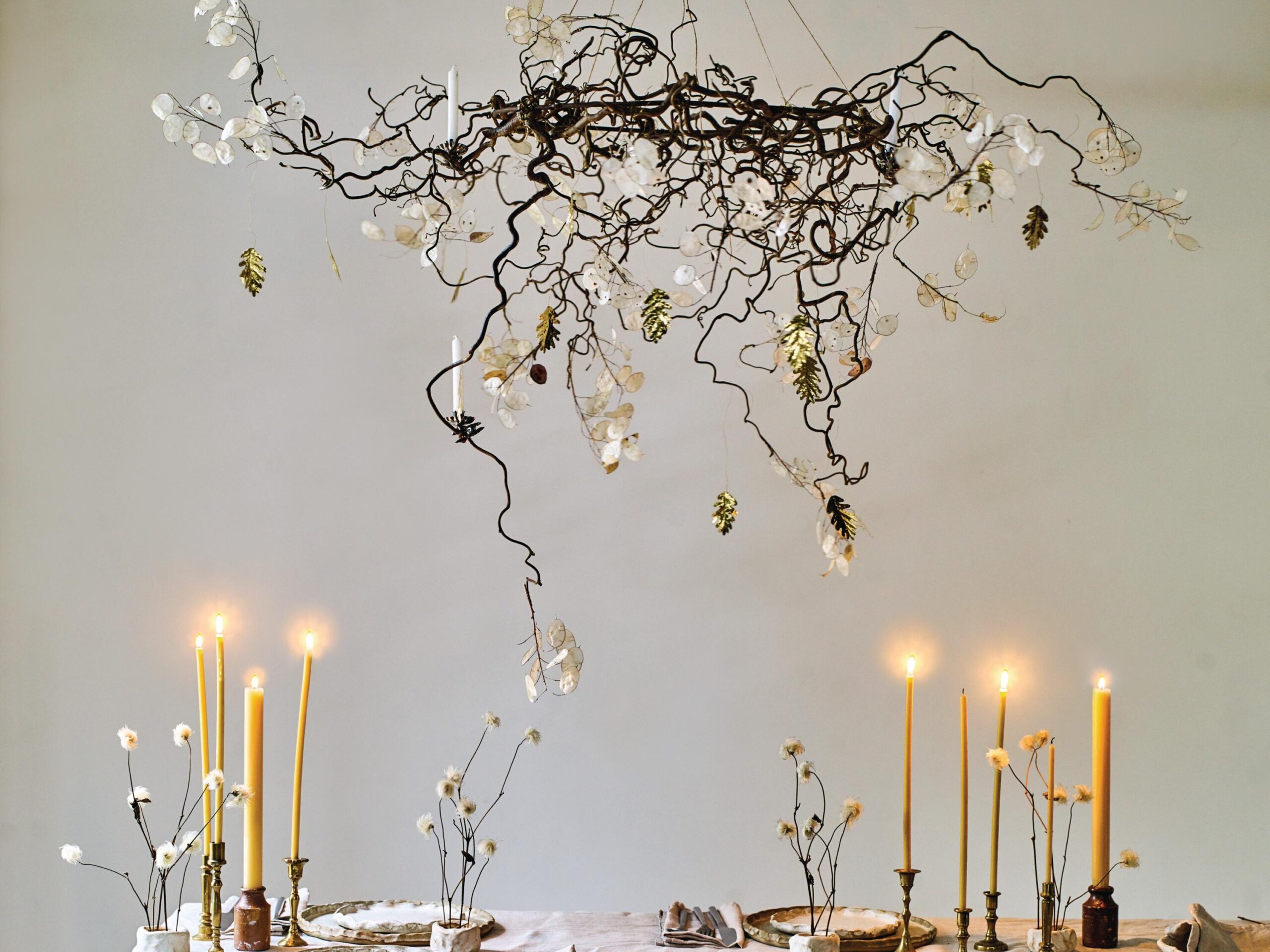 A hanging table decoration from Bex Partridge for Christmas