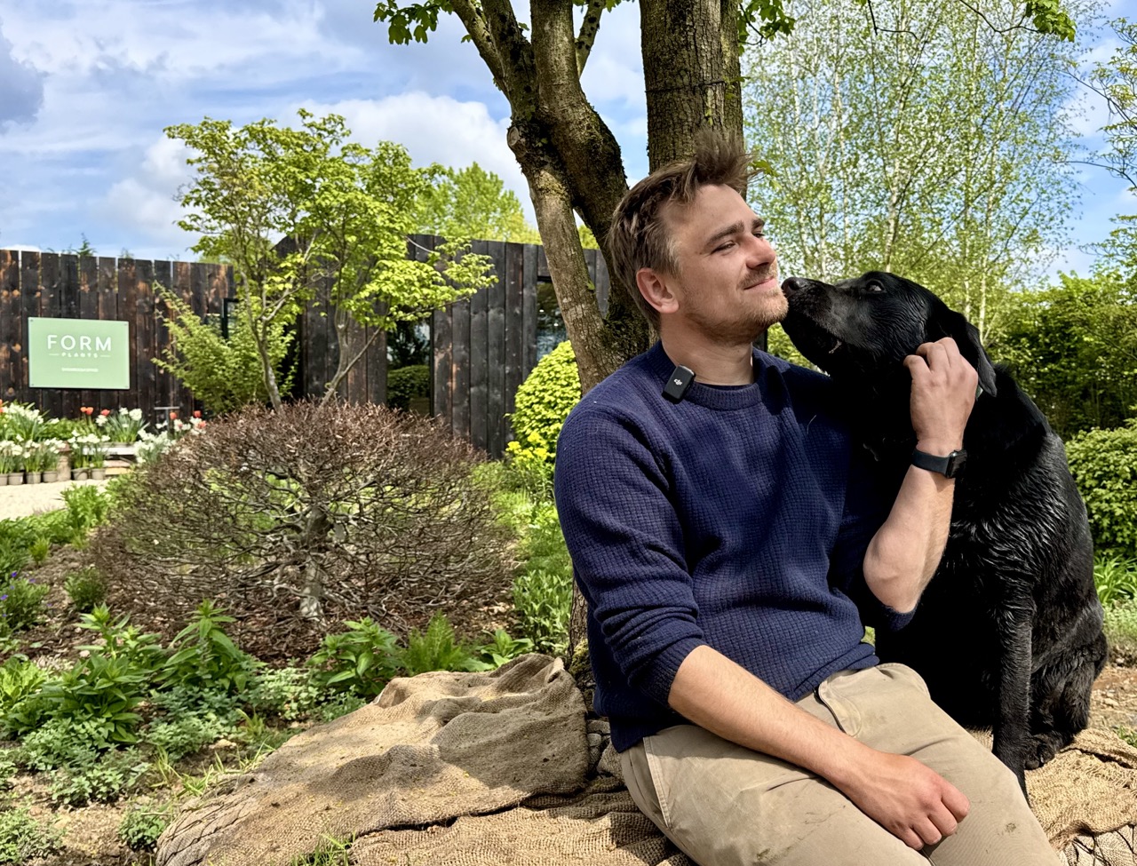 Jamie Butterworth and Ollie his dog