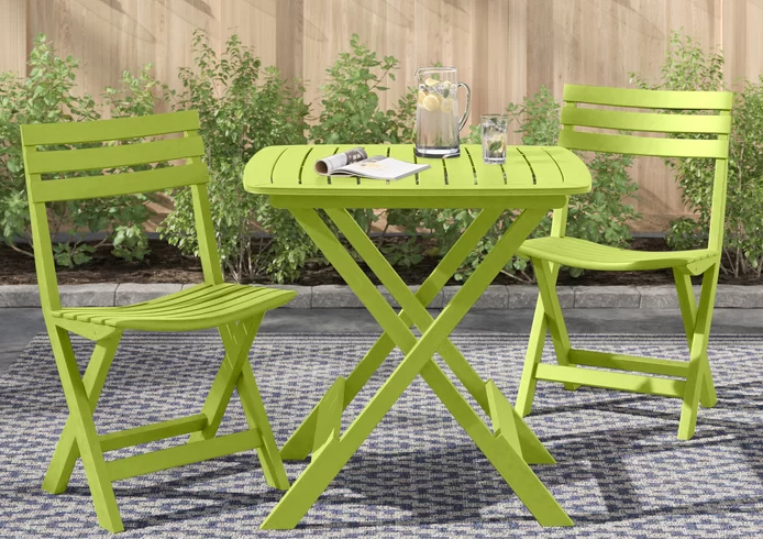 Dining table and chairs