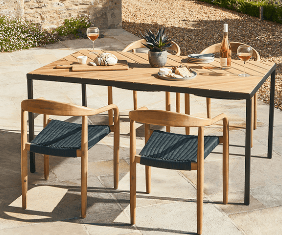 Chevron dining table