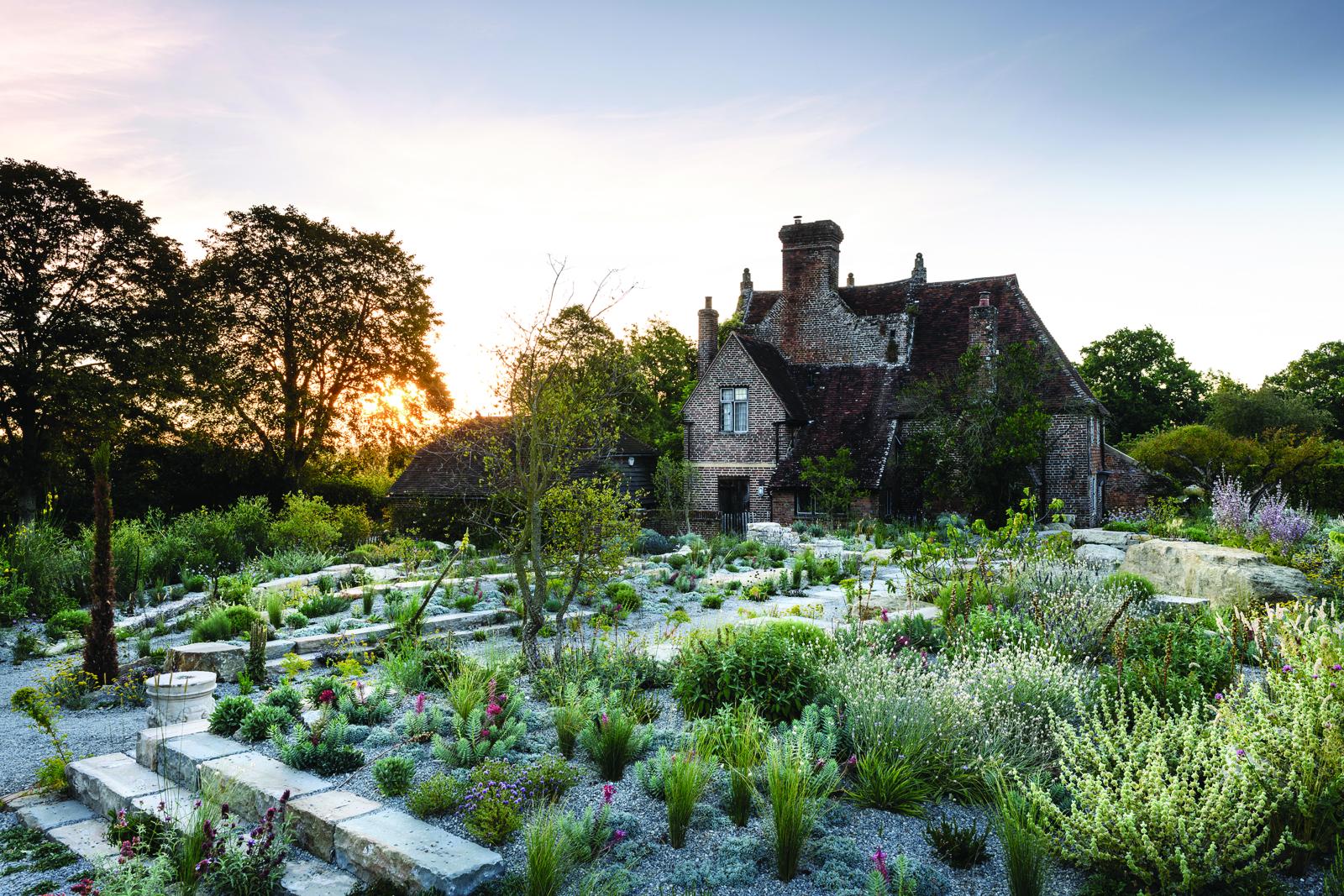 A house with a garden