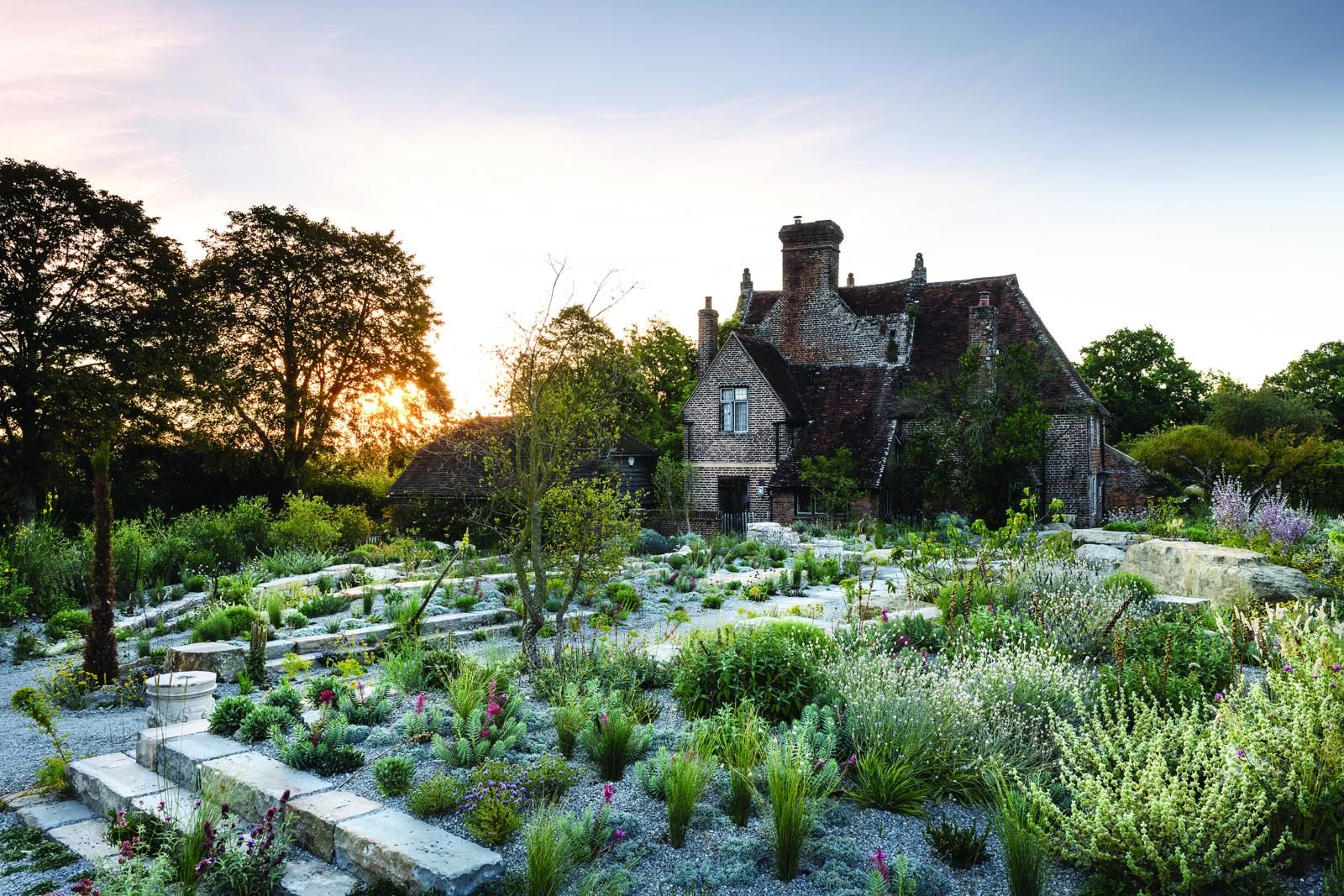 A house with a garden
