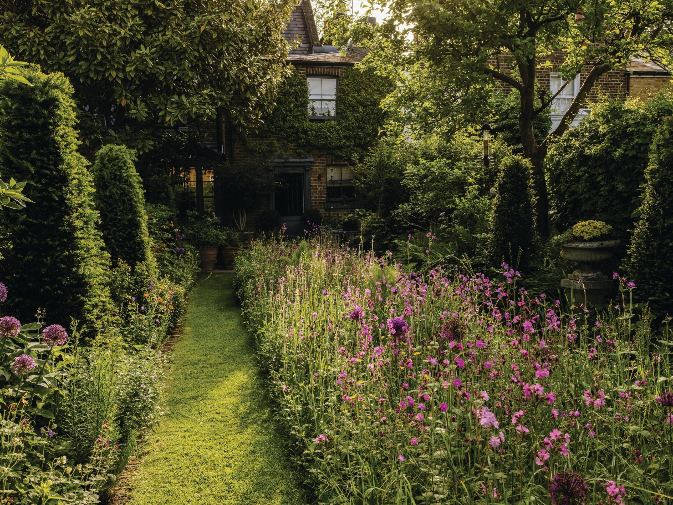 Garden with house in background