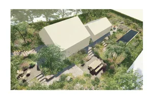 Small gardens design by Charlotte Harris Garden design illustration