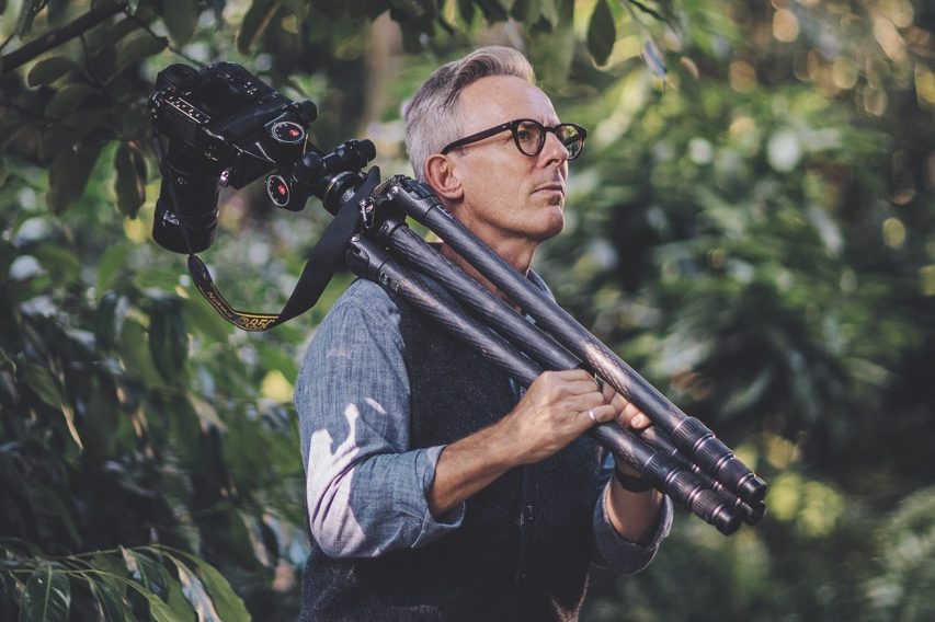 Photographer Jason Ingram with tripod