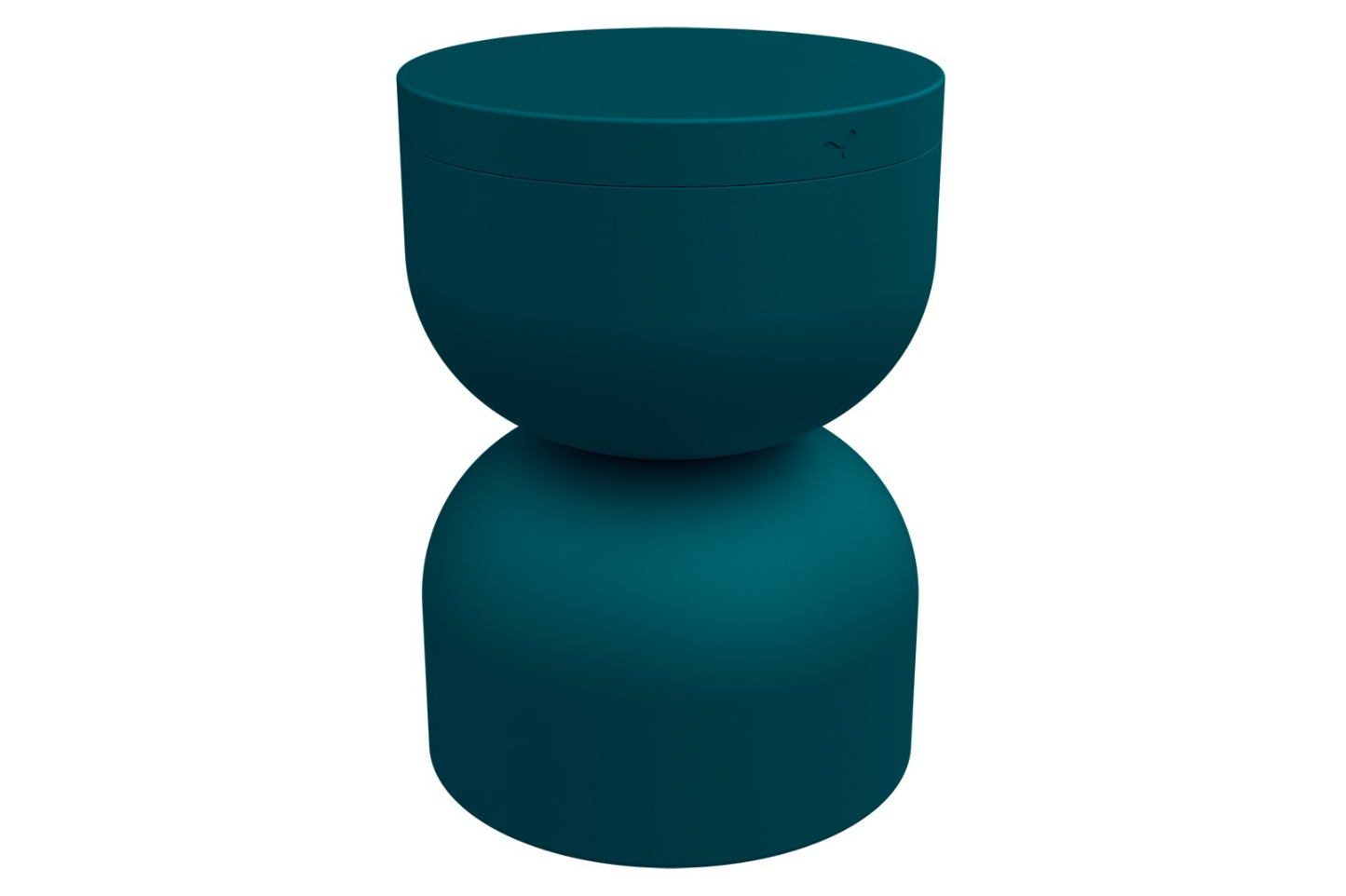 Fermob Piapolo Stool in Acapulco Blue on a white background