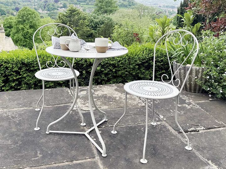 Agriframes Provence Vintage Bistro Set on a terrace