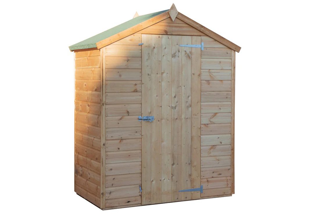 3 x 5 Shiplap Apex Shed Windowless on a white background