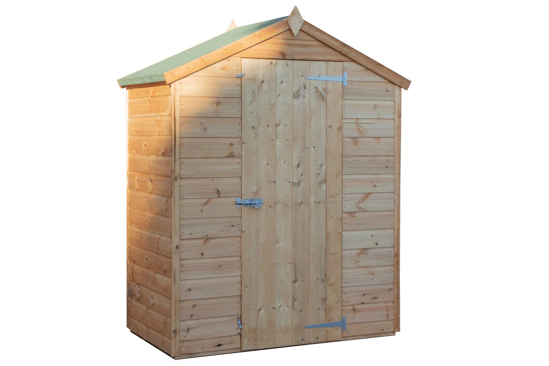 3 x 5 Shiplap Apex Shed Windowless on a white background