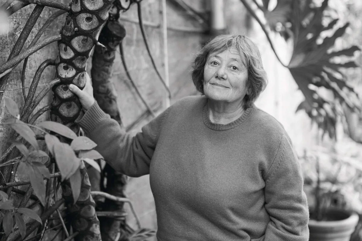 Jane Scotter biodynamic grower Woman stood in garden