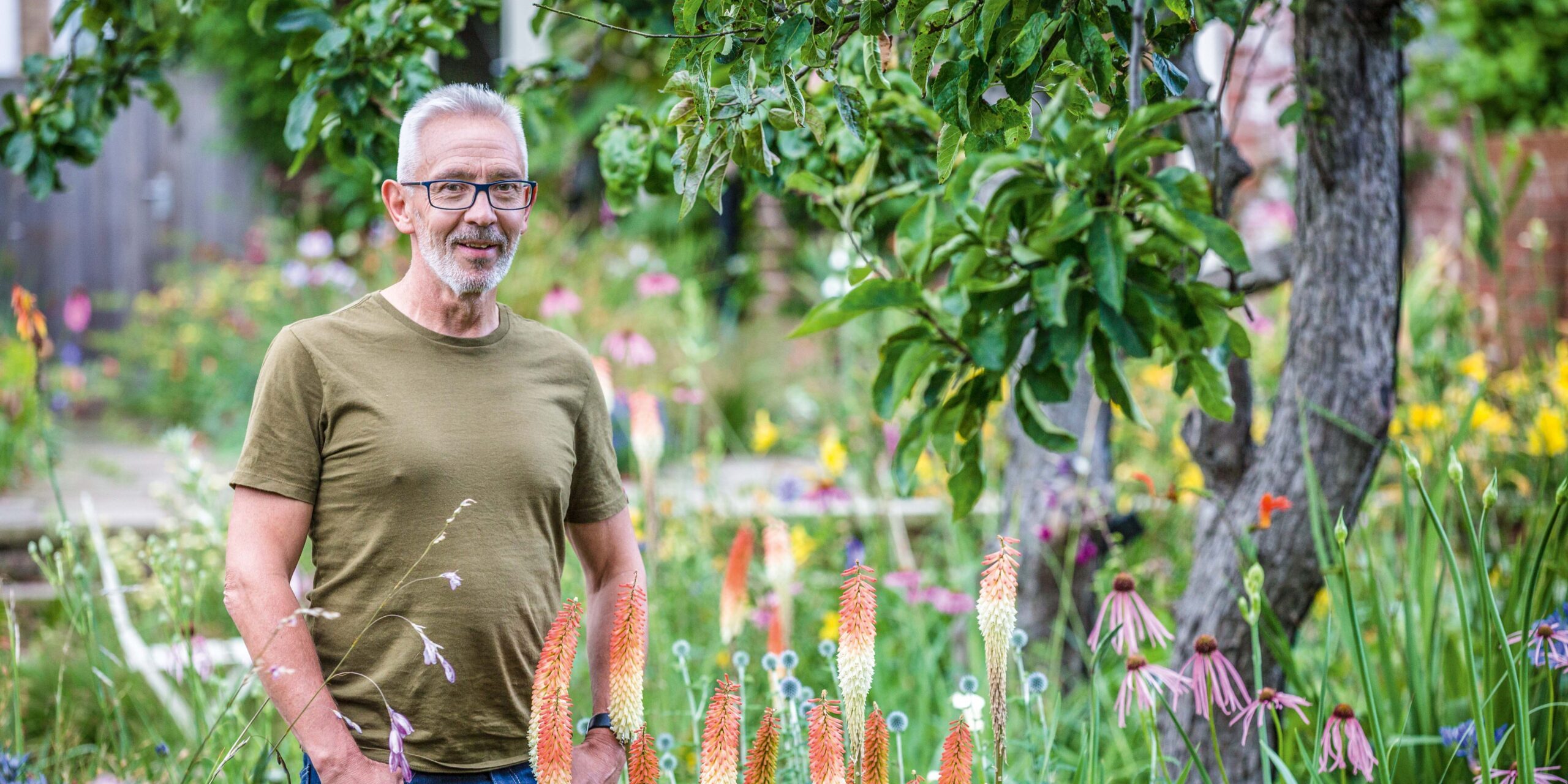 Professor James Hitchmough in his Sheffield garden