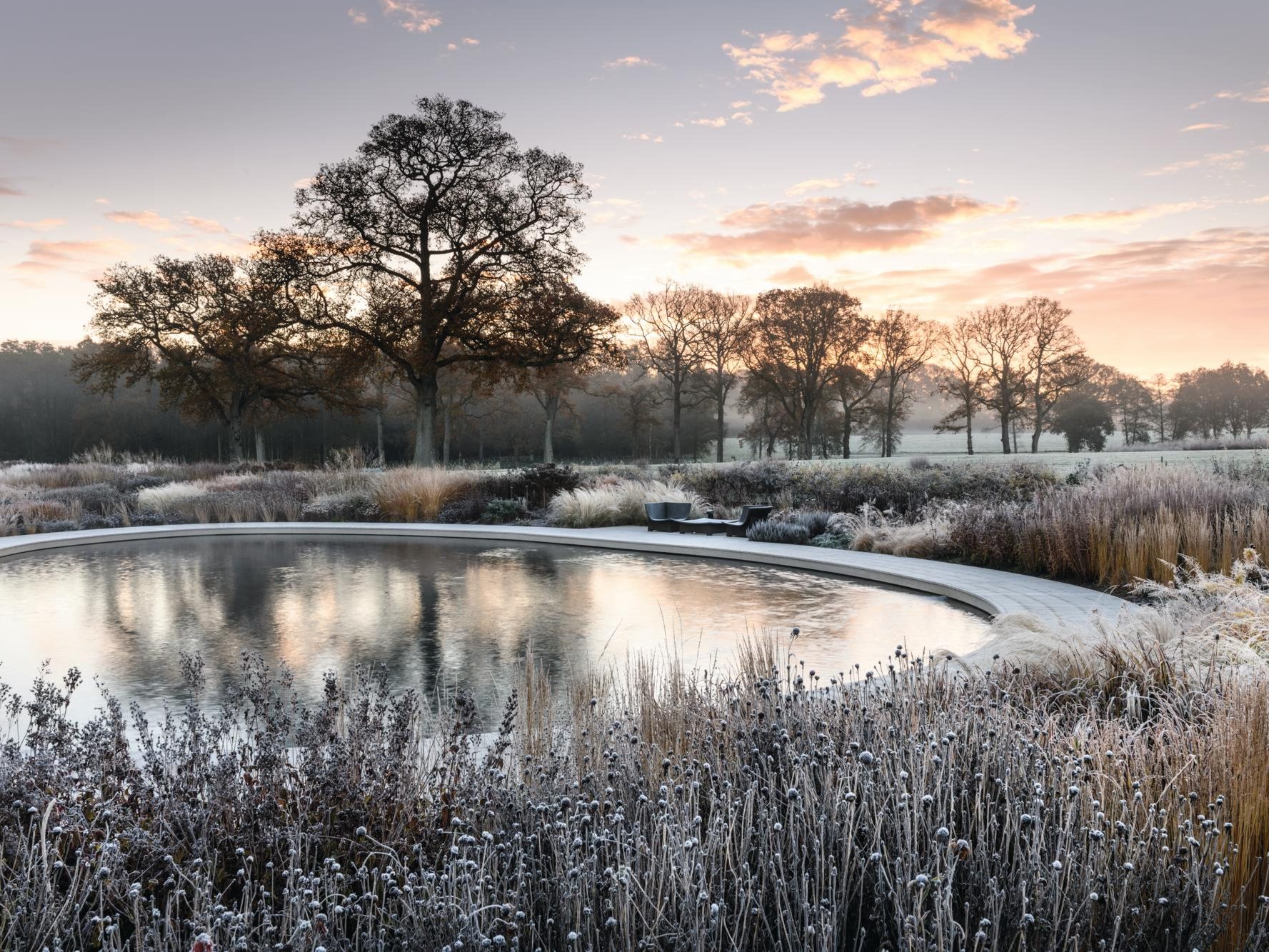 Garden swimming pond