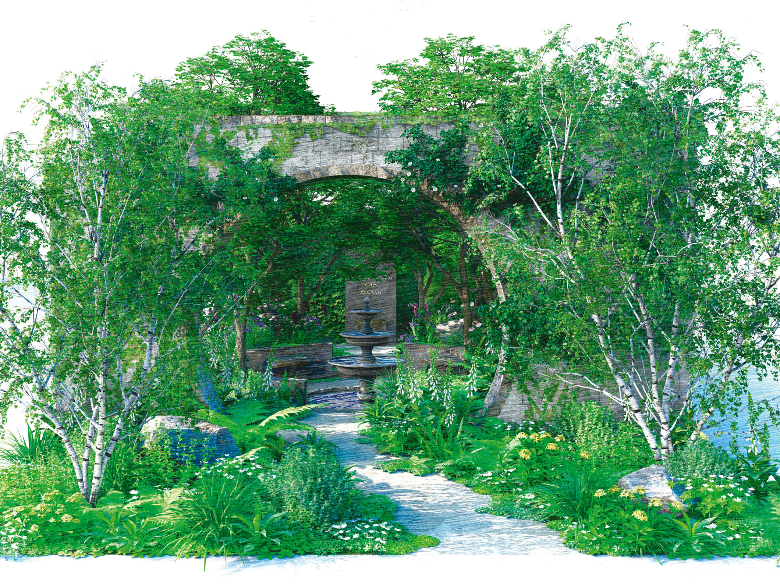 The Bridgerton Garden at Chelsea Flower Show 2024