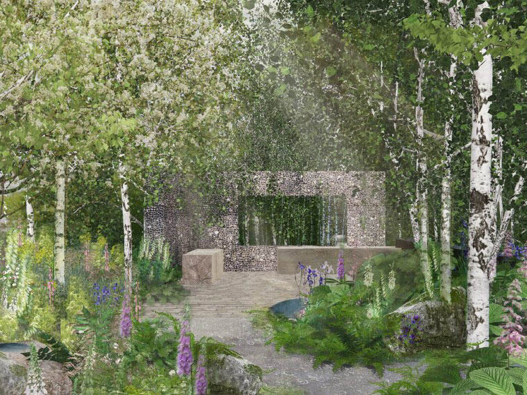 Muscular Dystrophy UK - Forest Bathing Garden designed by Ula Maria
