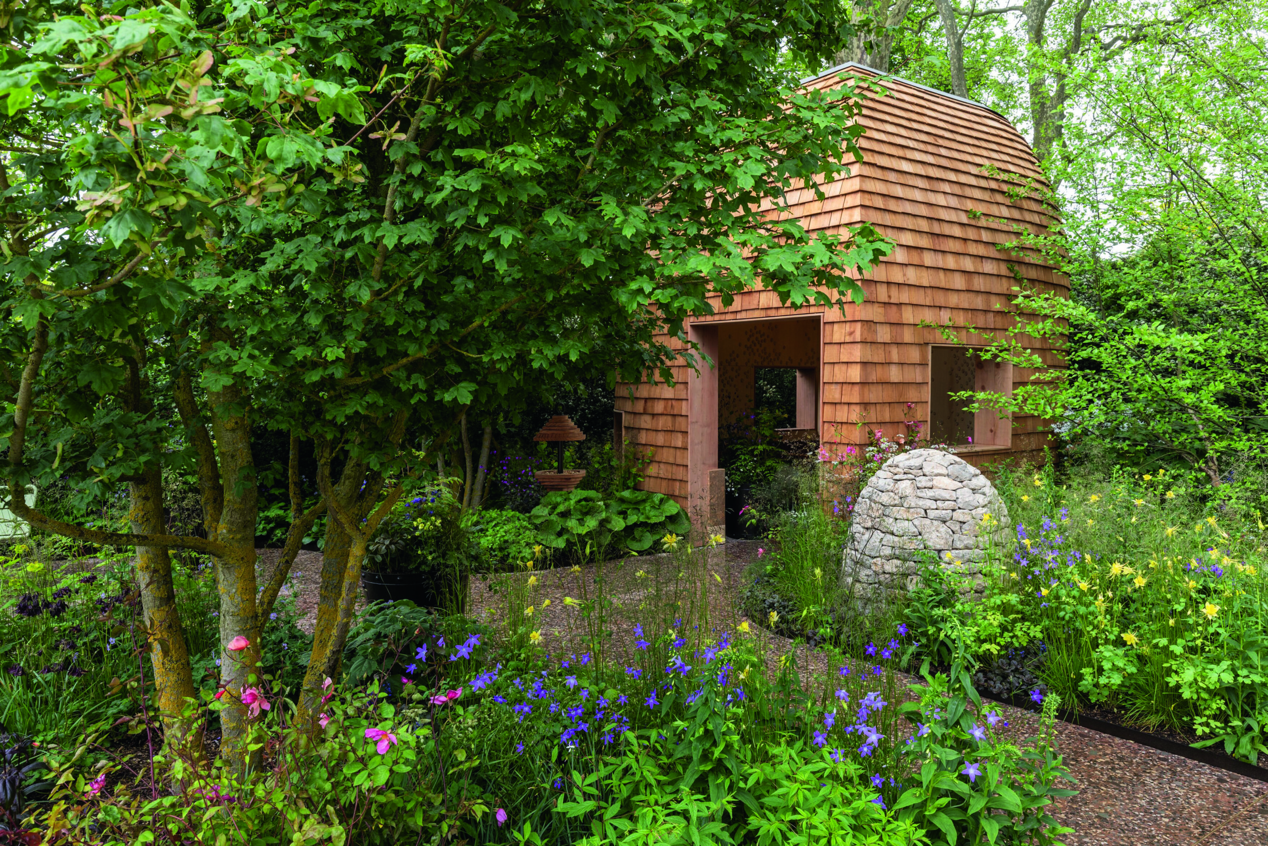 Elements of Harris Bugg Studio’s 2023 garden for Horatio’s Garden had to go into storage until the Sheffield site is ready to receive it.