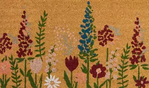 Sissing Floral Coir Outdoor Mat Sissing Floral Coir Outdoor Mat