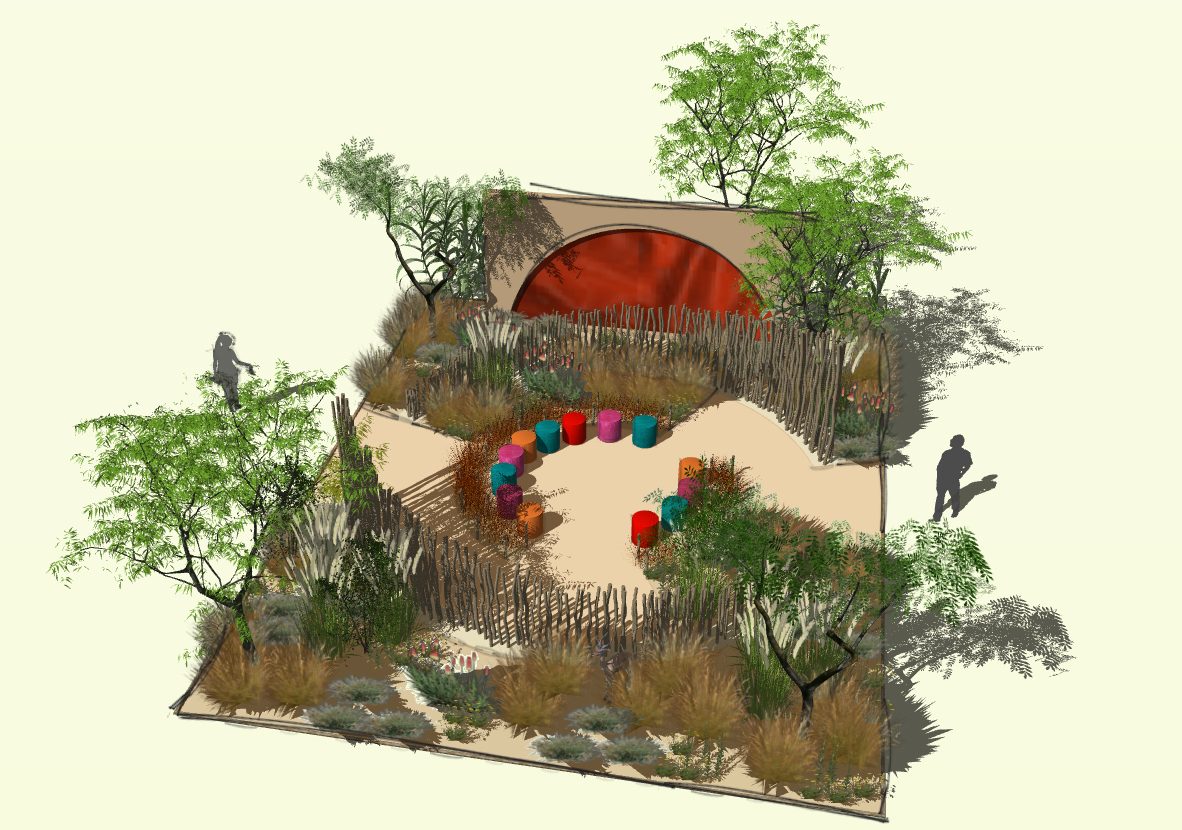 Hampton Court Palace Garden Festival 2024: The Lion King Anniversary Garden designed by Juliet Sargeant - Show Garden