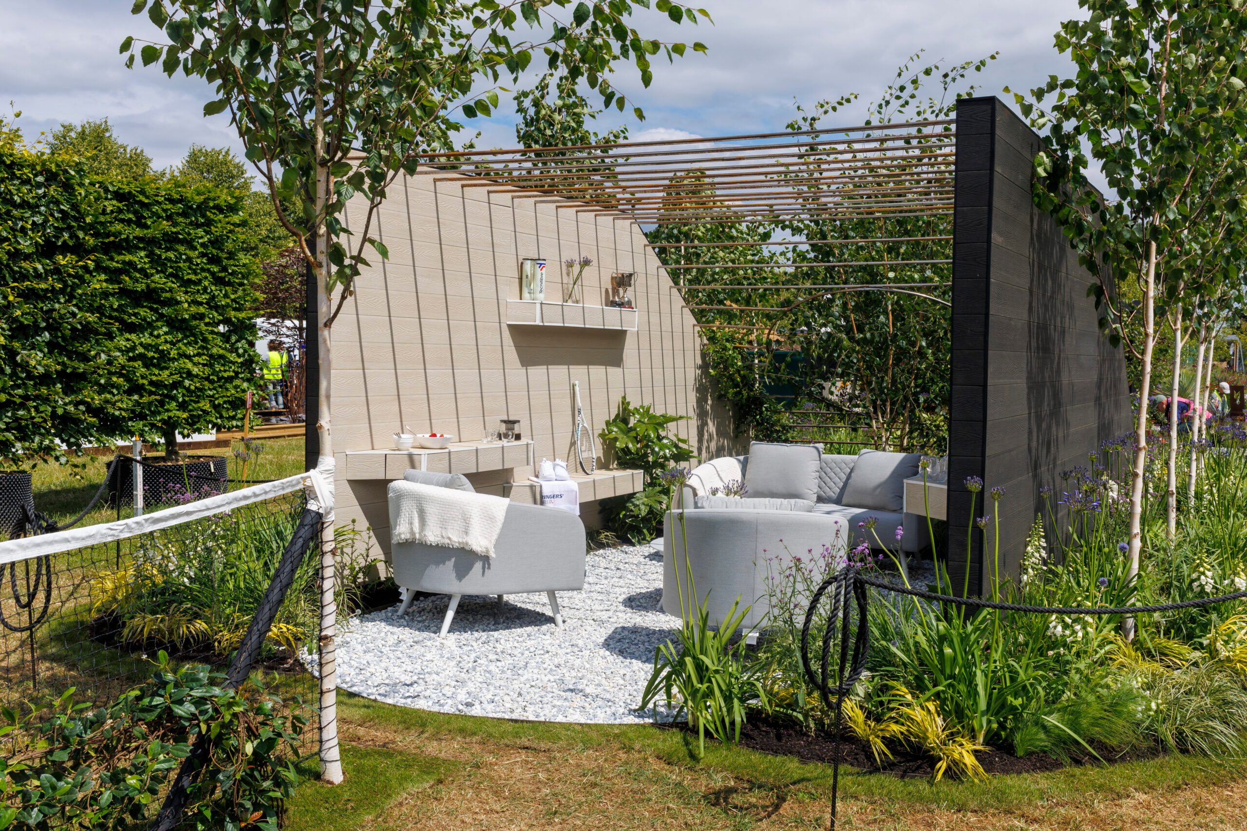 Bond Landscape Design: Match Point, designed by Oliver Bond at RHS Hampton Court Palace Garden Festival 2024