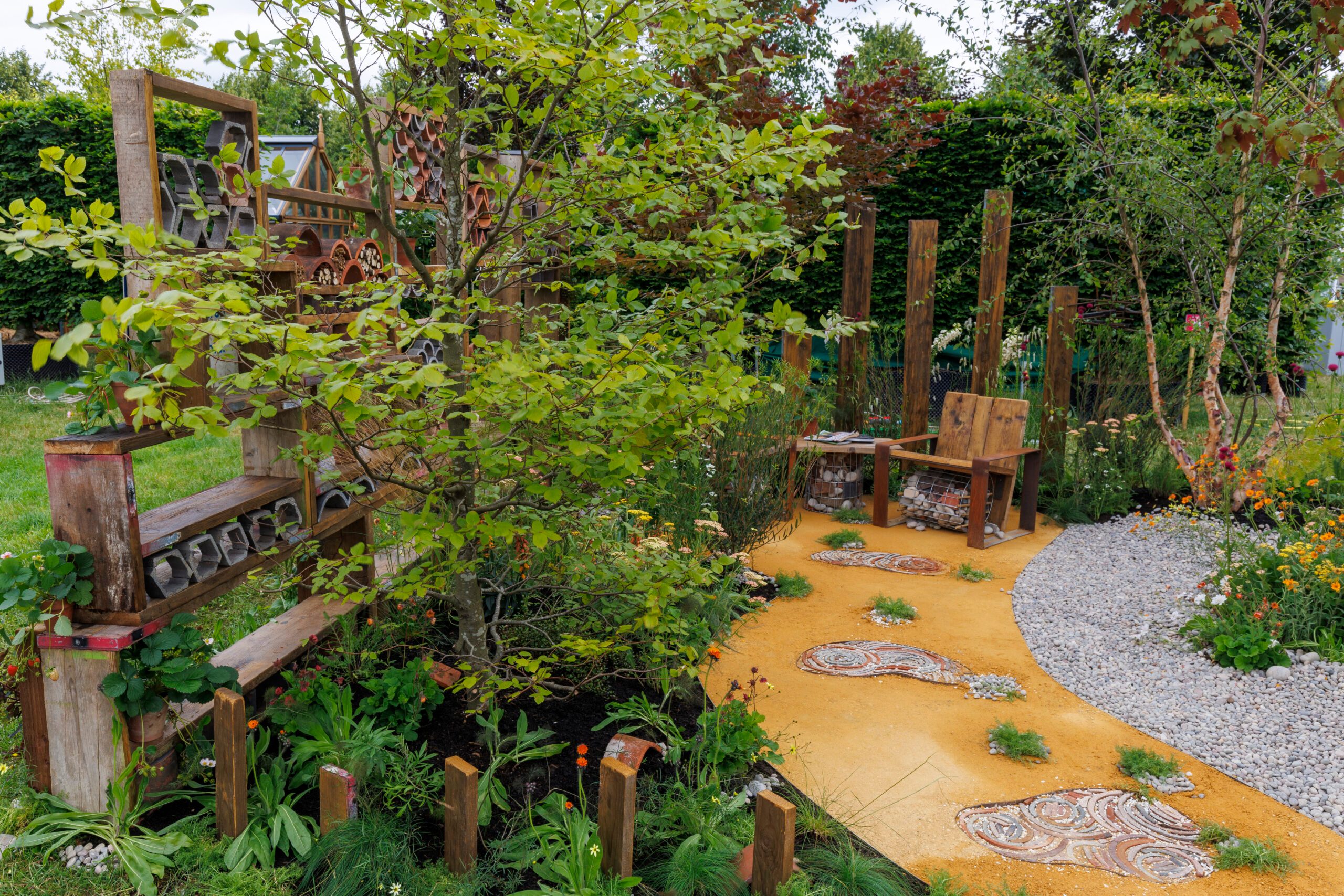 Lancaster’s Garden of Renewal, Nature’s Embrace, designed by Giada Francois at RHS Hampton Court Palace Garden Festival 2024