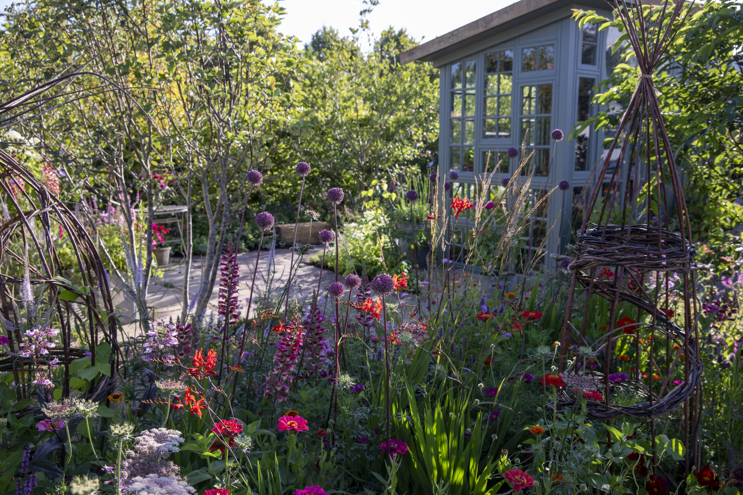 RHS Peat-Free Garden, designed by Arit Anderson at RHS Hampton Court Palace Garden Festival 2024