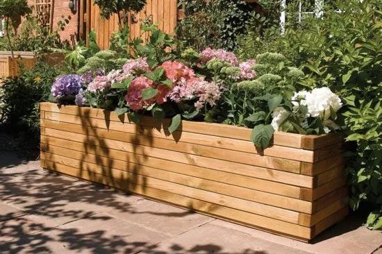 Rowlinson Large Patio Planter on a patio