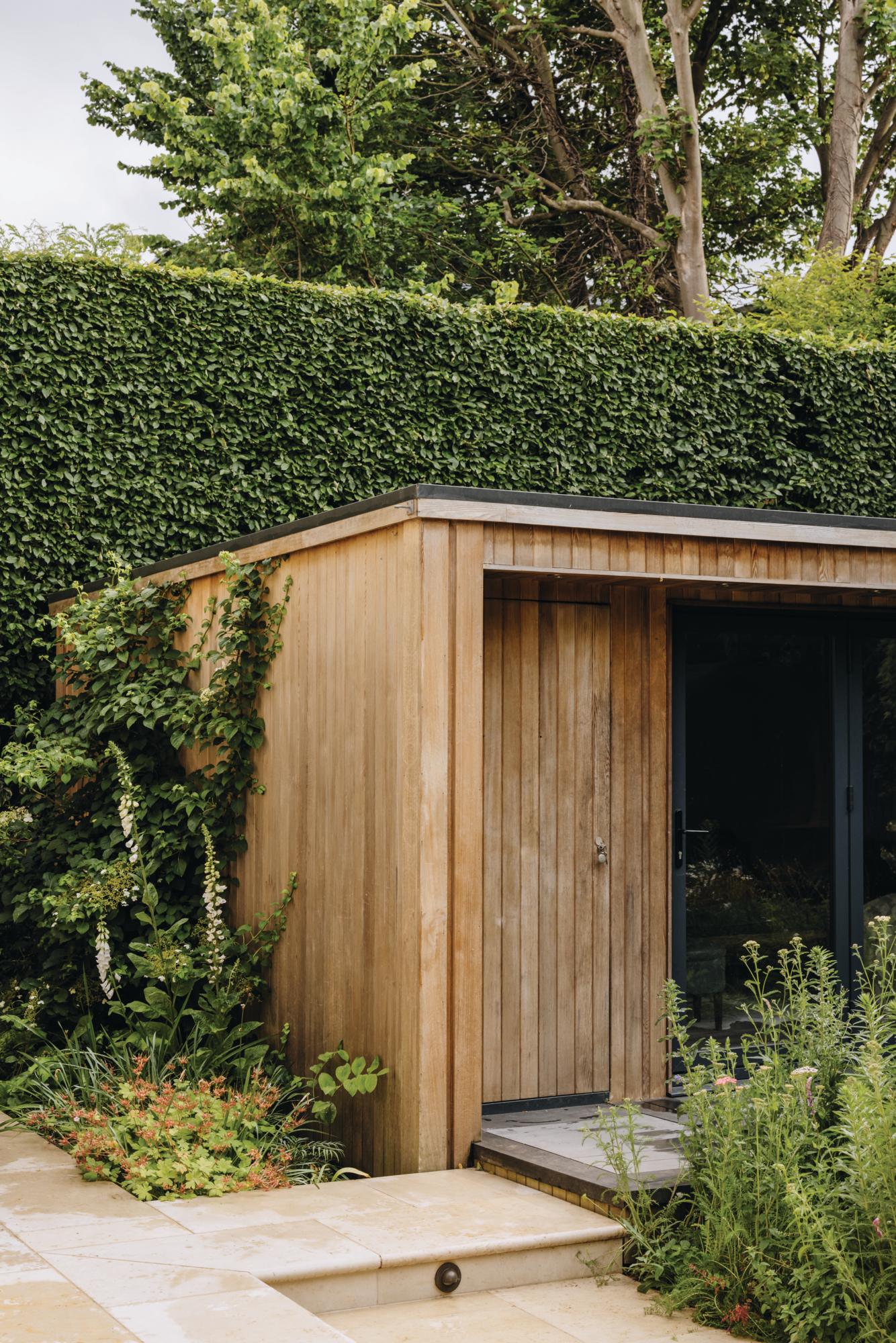 Garden designed by Alexandra Noble in west London with Sauna