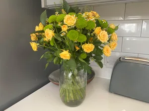 Serenata Flowers Serenata Flowers delivery on a kitchen worktop