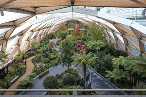 Crossrail Place roof garden Crossrail Place roof garden