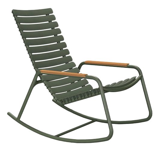 HOUE ReCLIPS Rocking Chair, olive, bamboo armrests, £775, Holloways of Ludlow - the perfect gift for a gardener