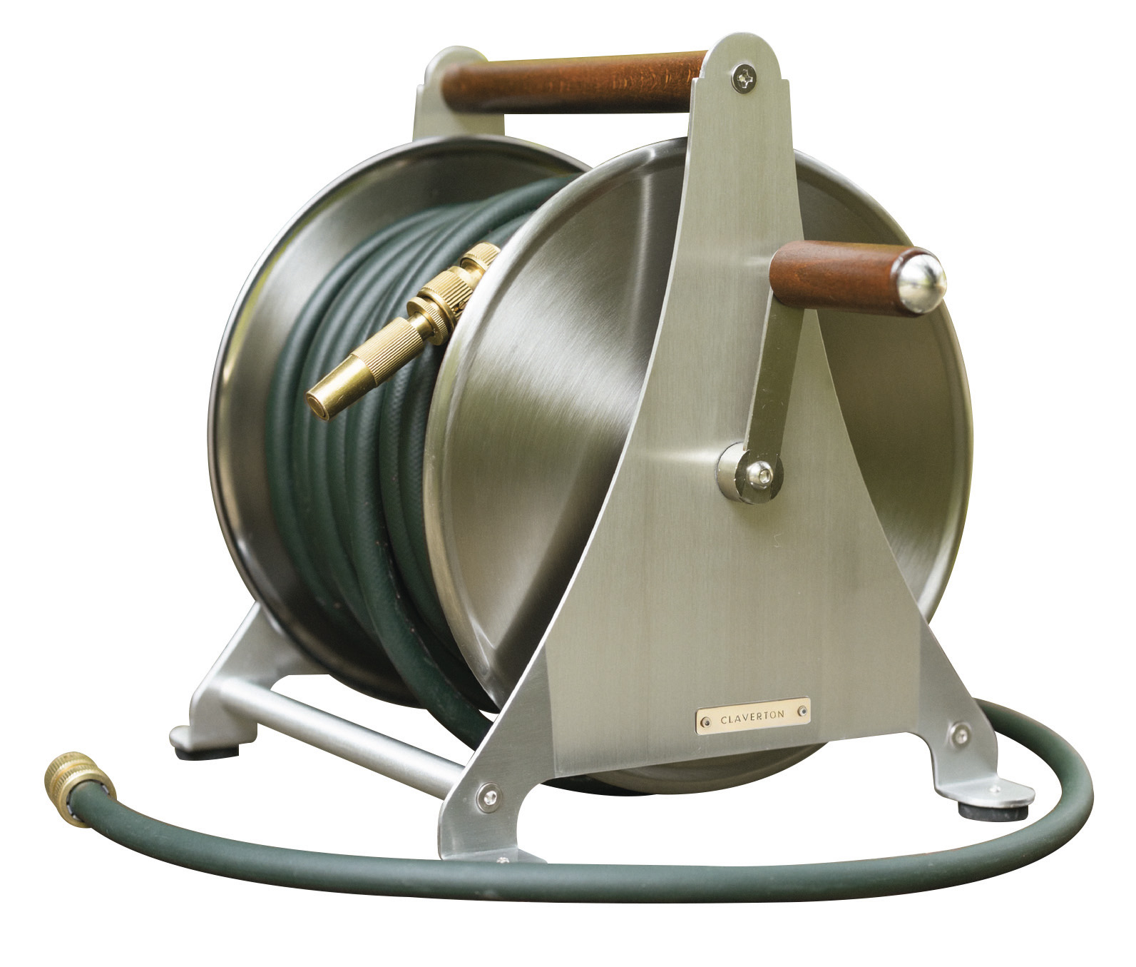 Garden Hose Reel, £250, and Beautiful Garden Hose, 15m £90, or 30m £150, Claverton Cloches - the perfect gift for a gardener