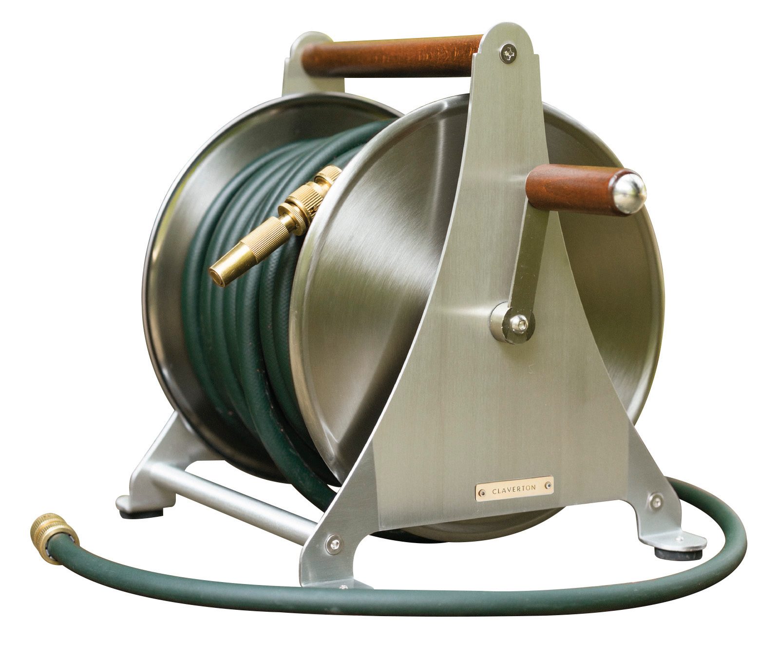 Garden Hose Reel, £250, and Beautiful Garden Hose, 15m £90, or 30m £150, Claverton Cloches - the perfect gift for a gardener