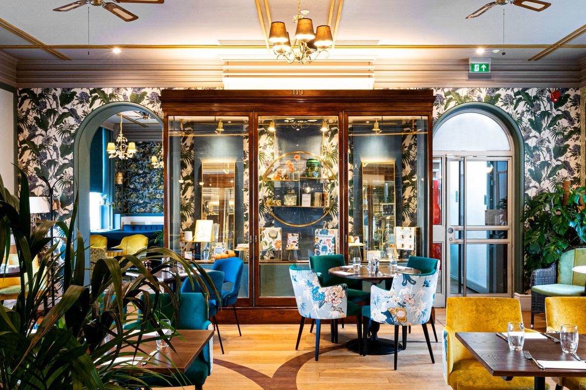 A smart restaurant at Kew Gardens