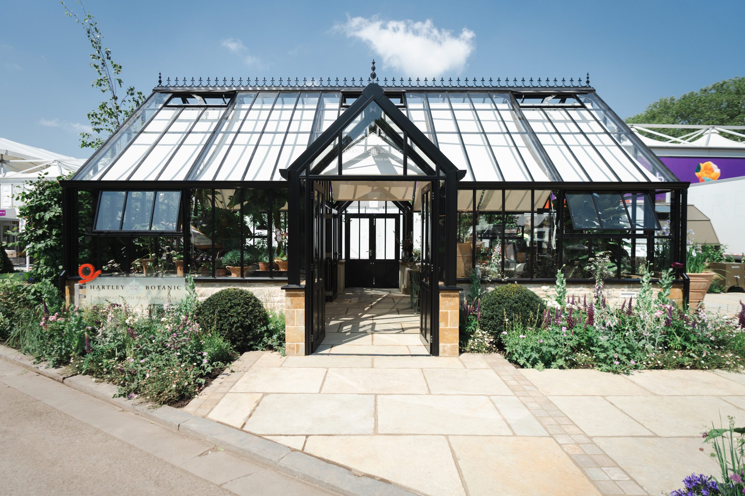 New Matt Black colour for the Victorian Glasshouse launched by Hartley Botanic at Chelsea Flower Show