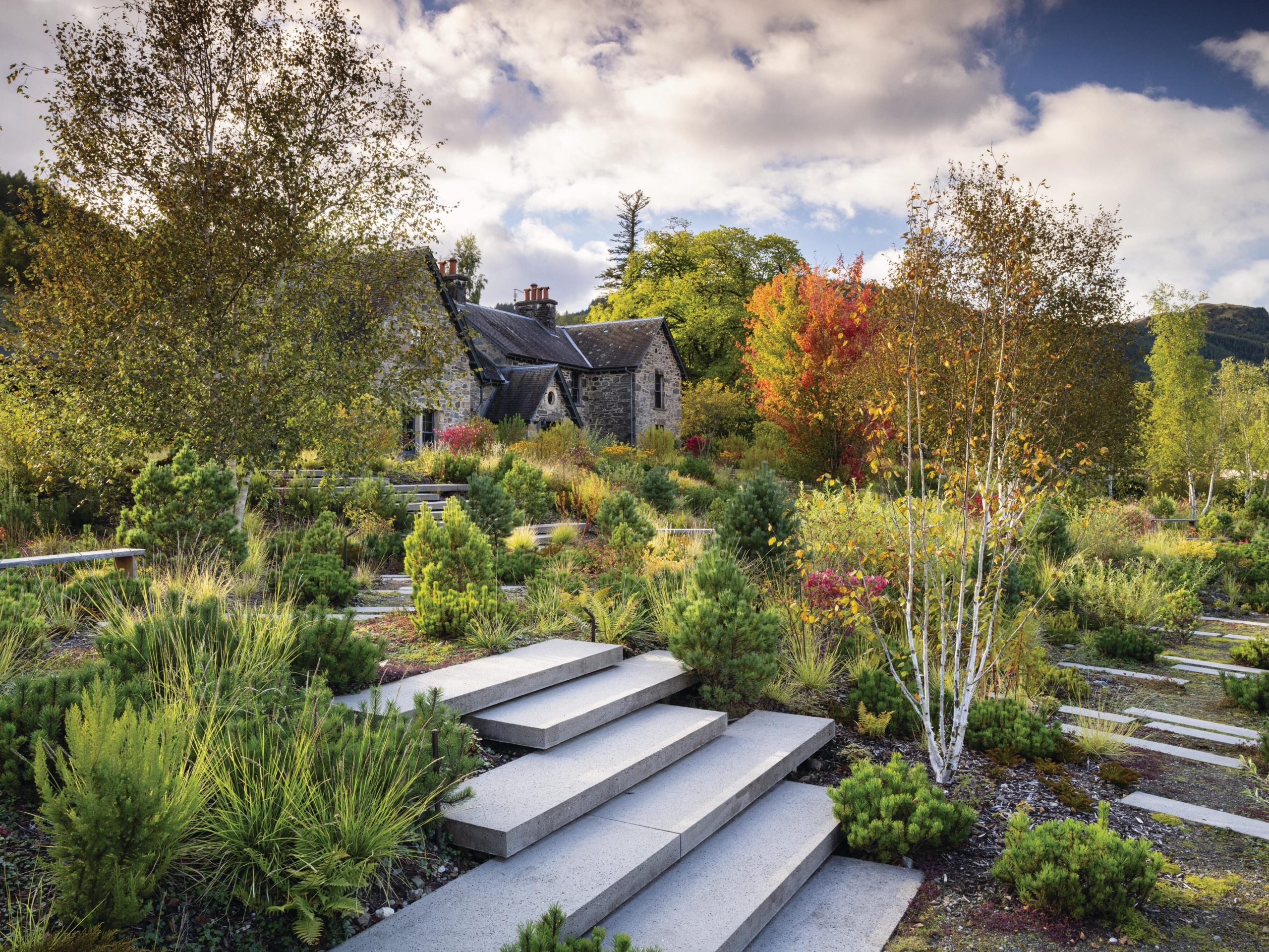 House and garden steps